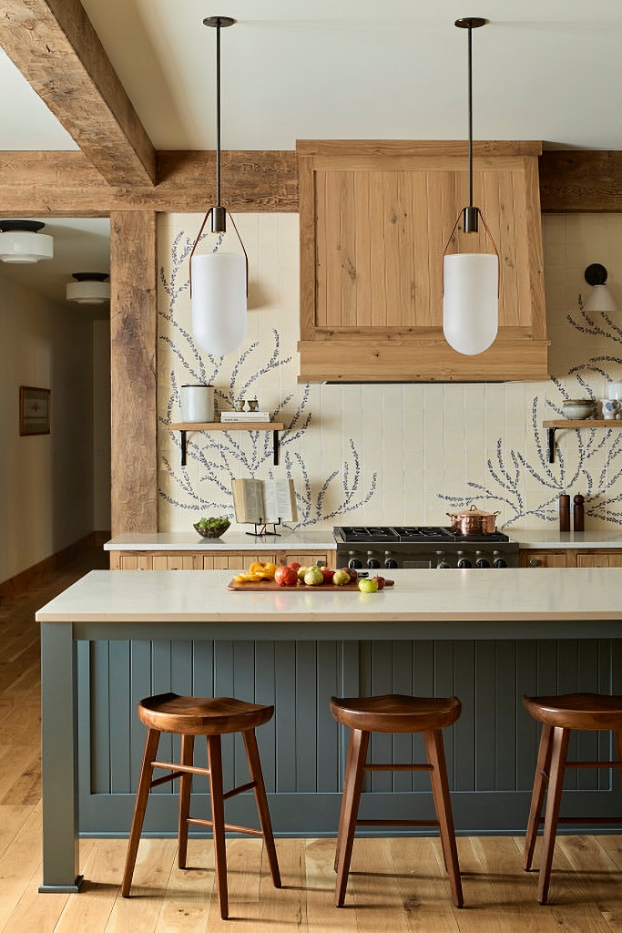 rustic wood kitchen