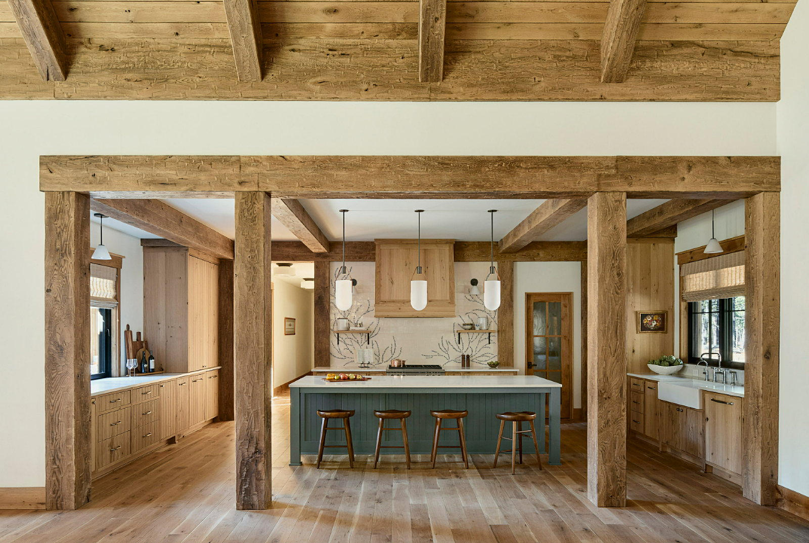 rustic wood kitchen