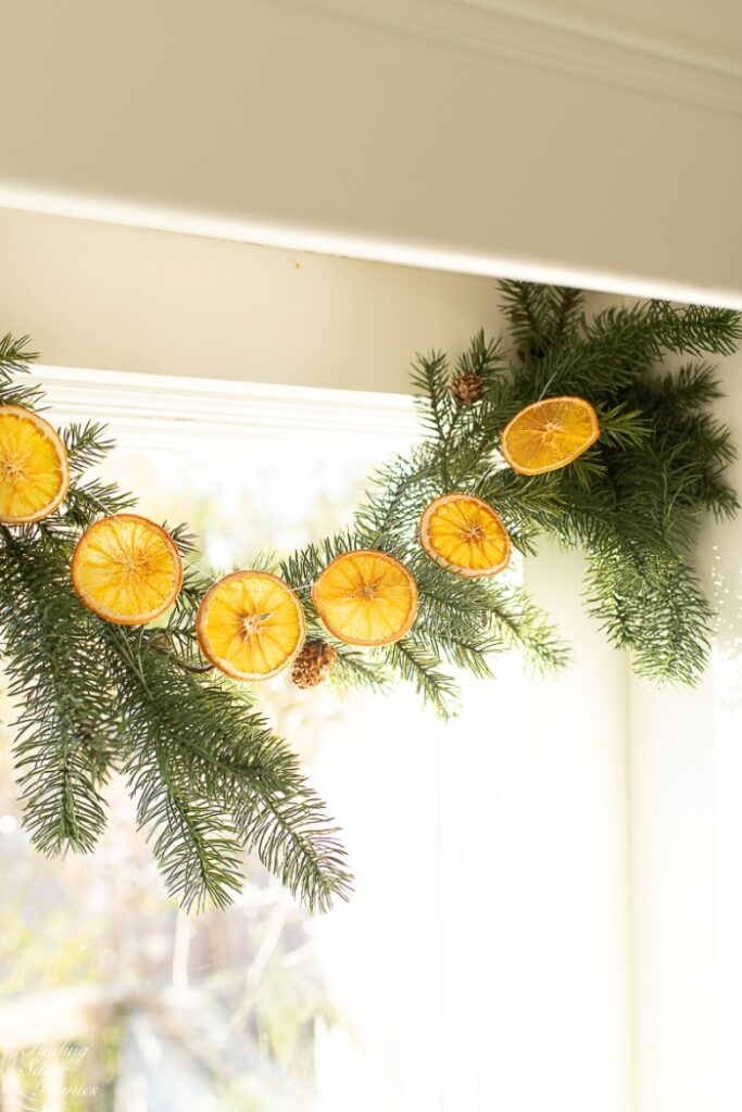 Orange Garland Finding Silver Pennies