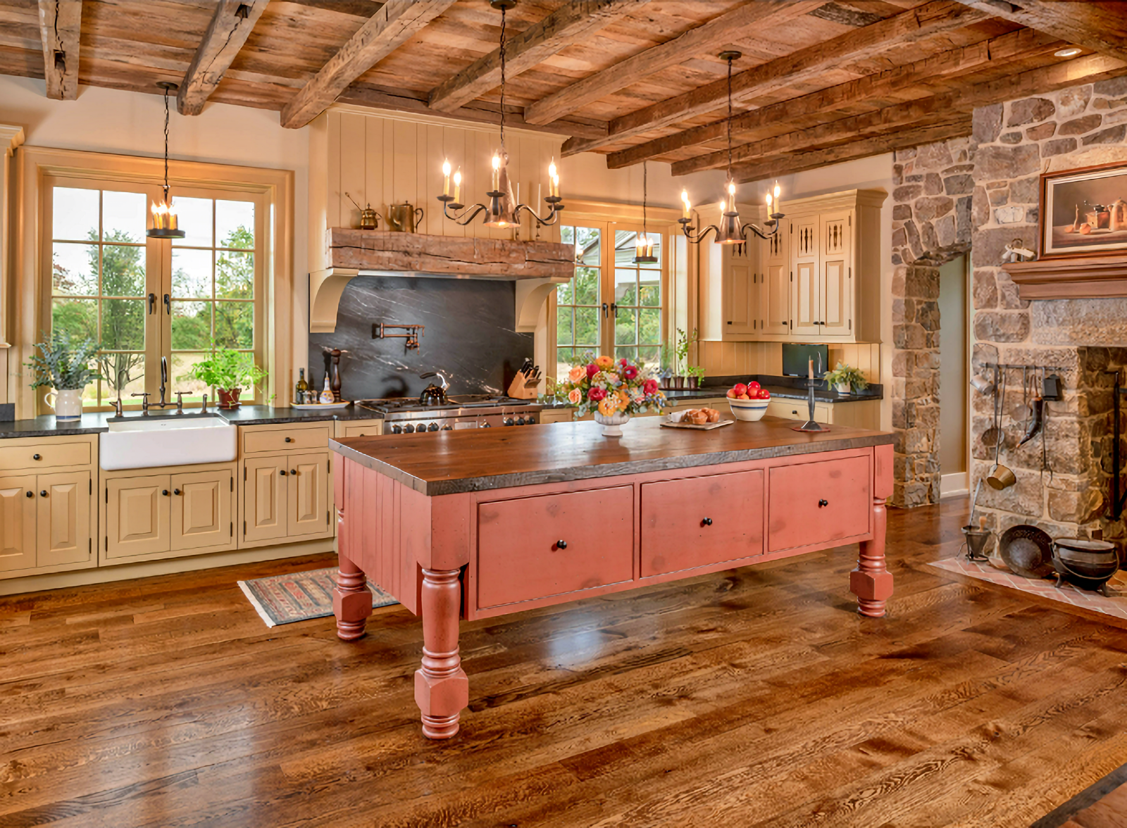 historic looking kitchen