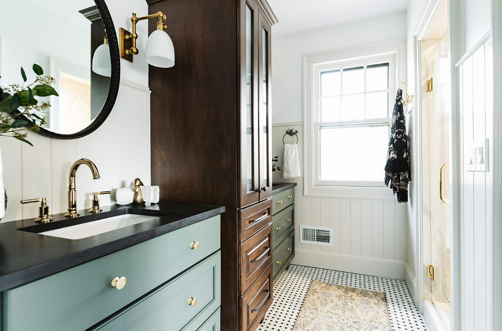 warm timeless bathroom renovation