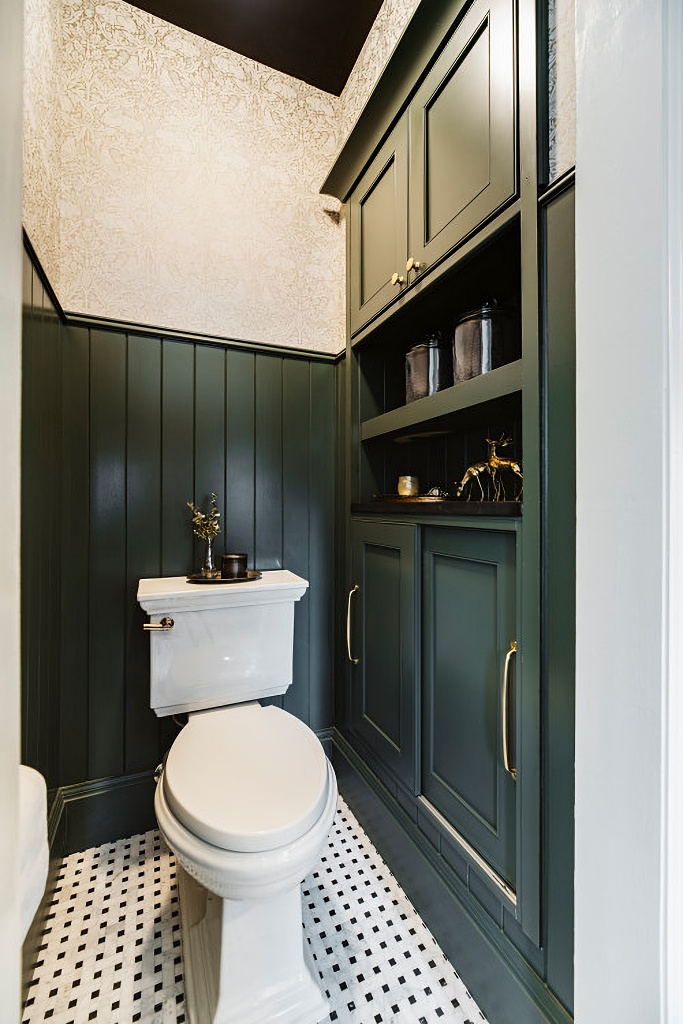 traditional bathroom commode