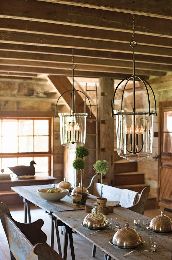 rustic dining room