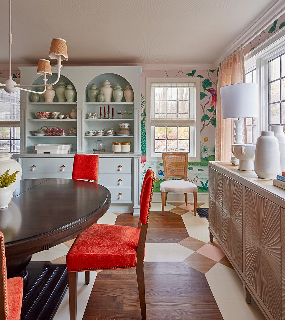 bright and cheery dining room