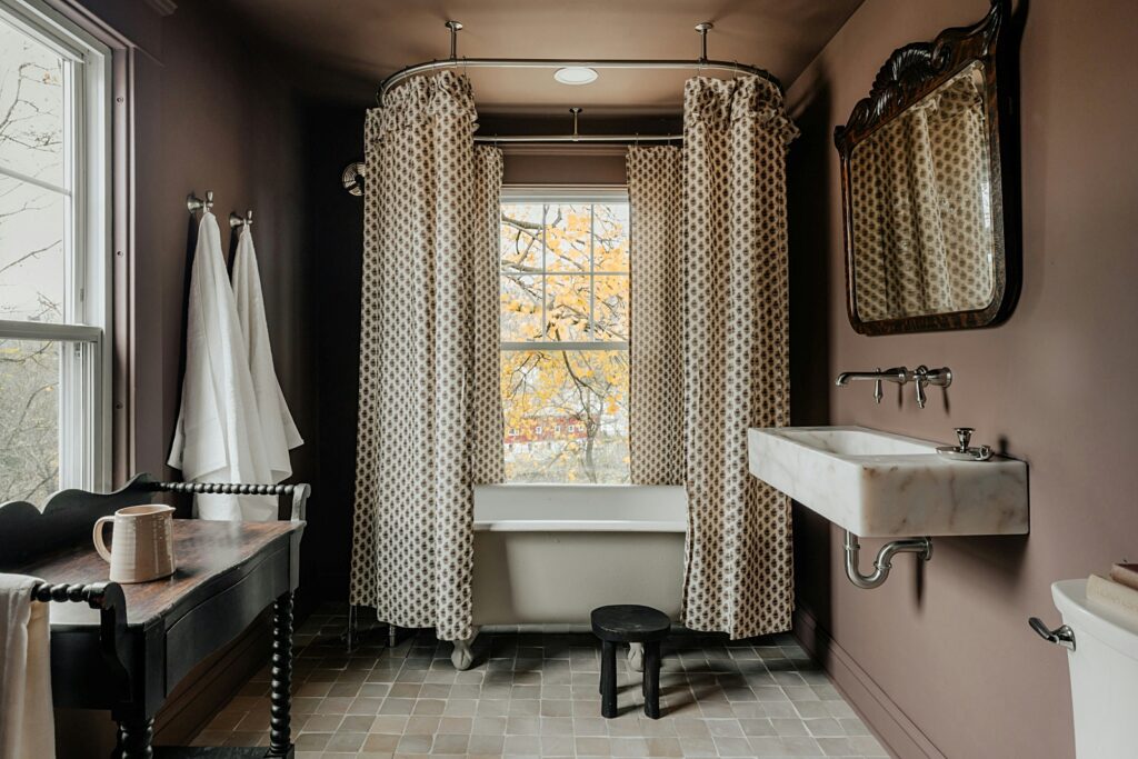 vintage bathroom in historic home