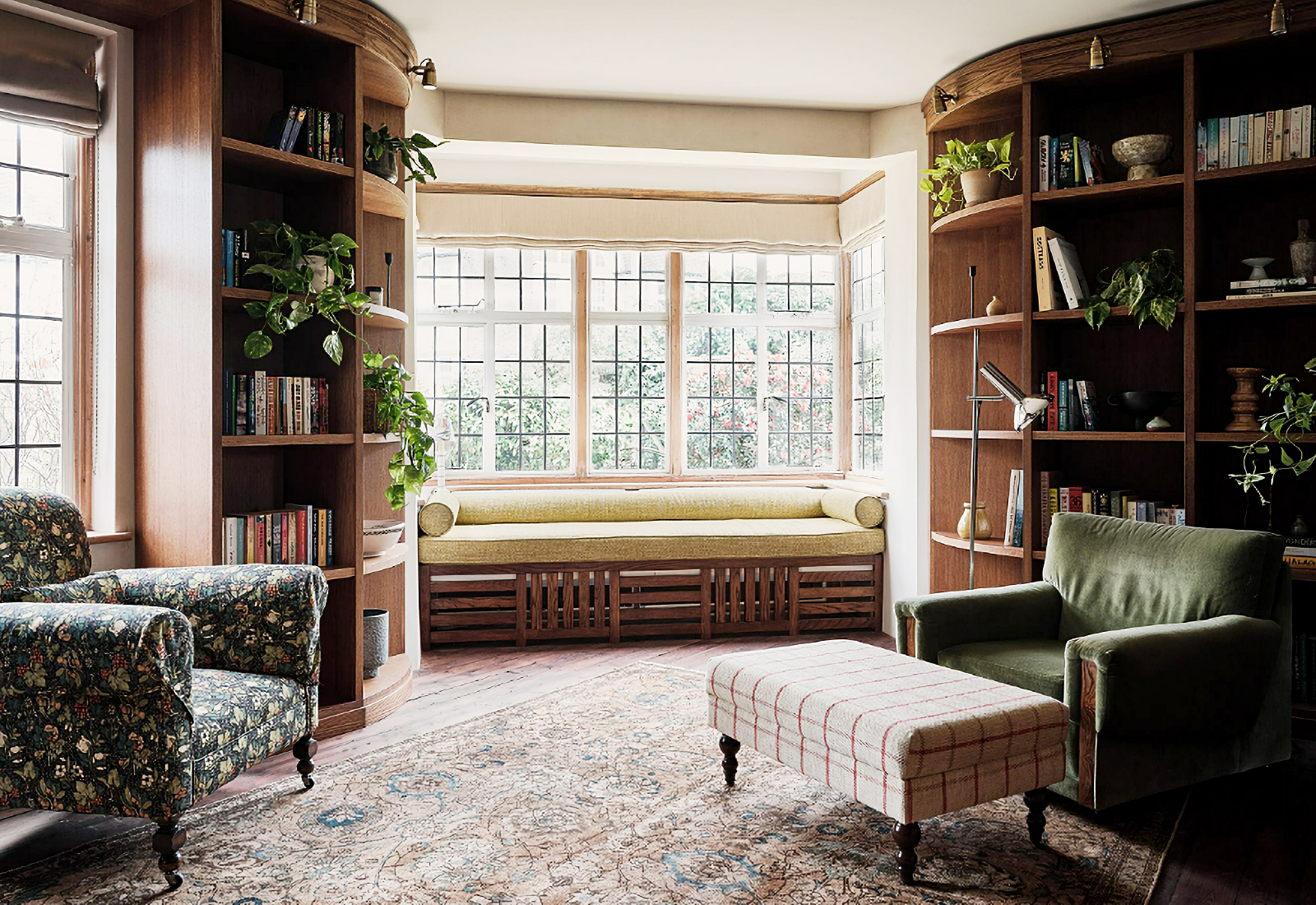 library in private home