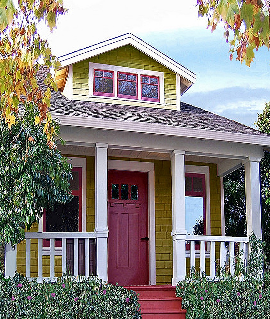 bungalow with small front porch