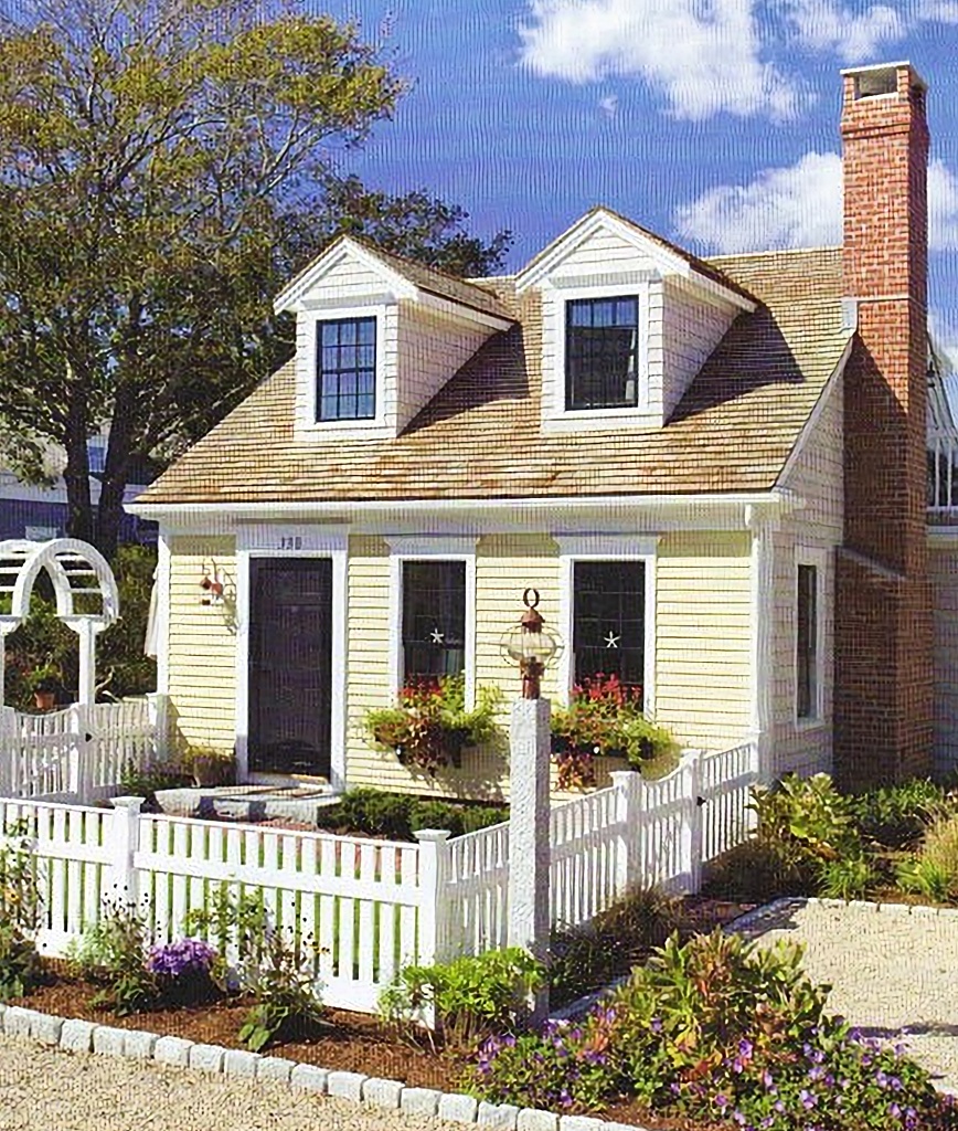 yellow house with great curb appeal