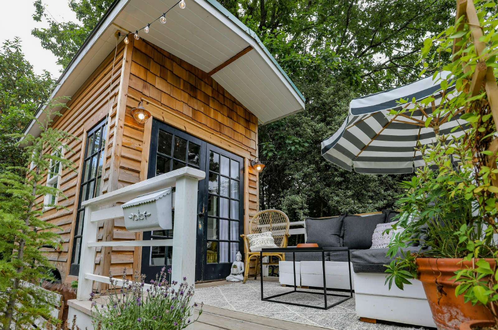 tiny house with large deck