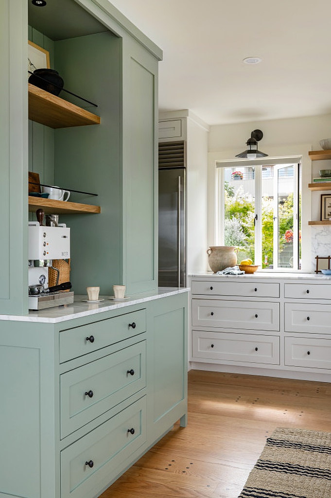 sage green kitchen cabinetry