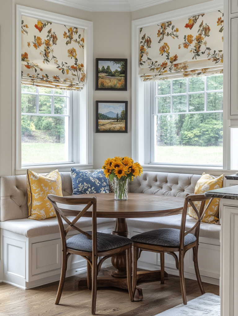 breakfast nook with banquette