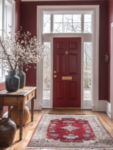 red entryway