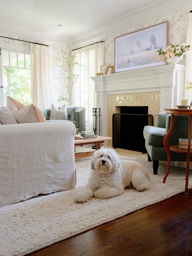 classic cottage home living room