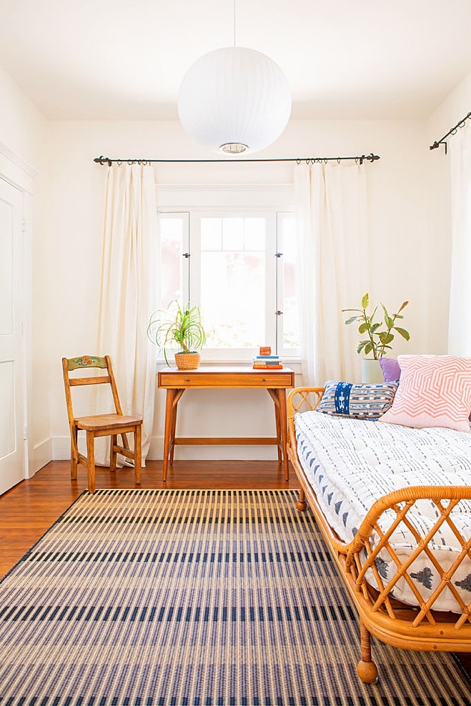 home office and bedroom