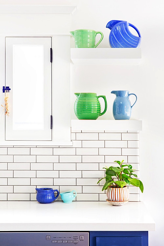 colorful craftsman charm in kitchen