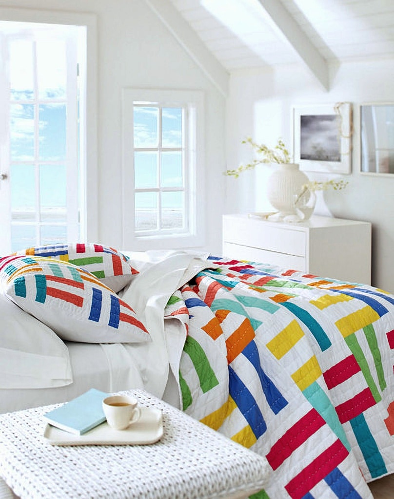 modern colorful quilt