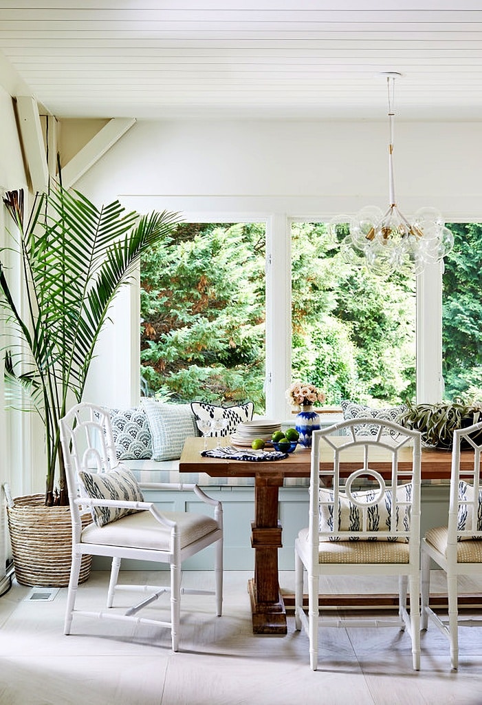 modern traditional dining room