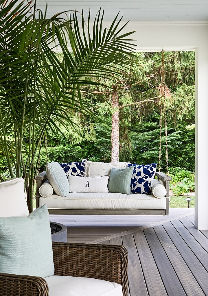 porch swing on island home