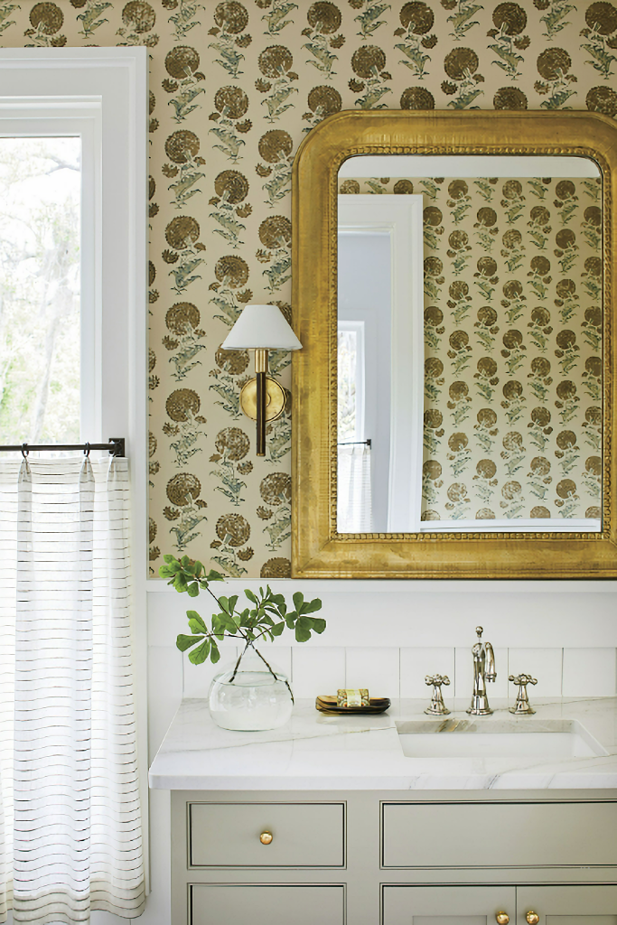powder room wallpaper