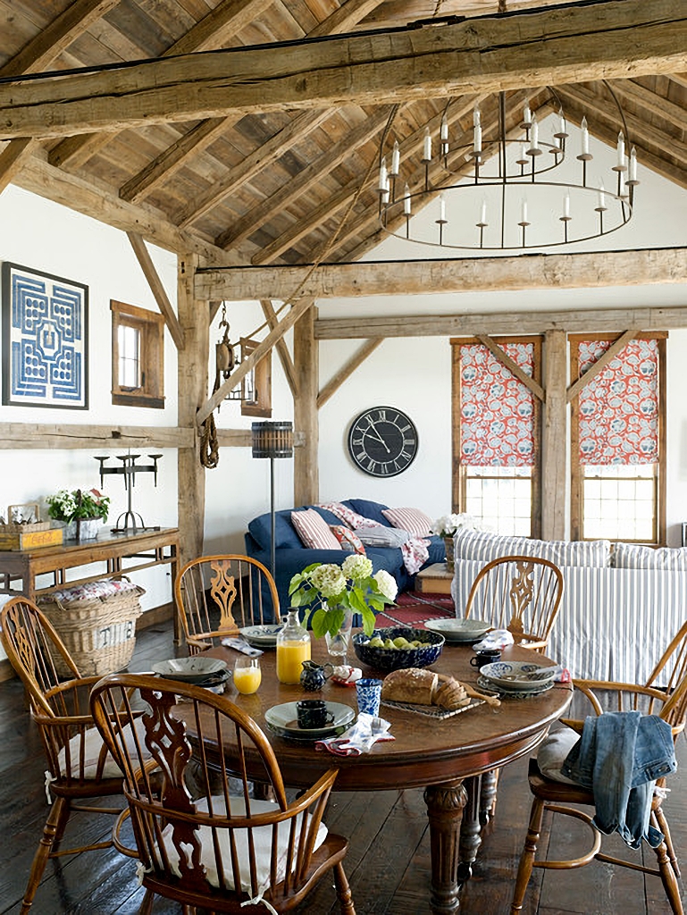 rustic and comfortable family room
