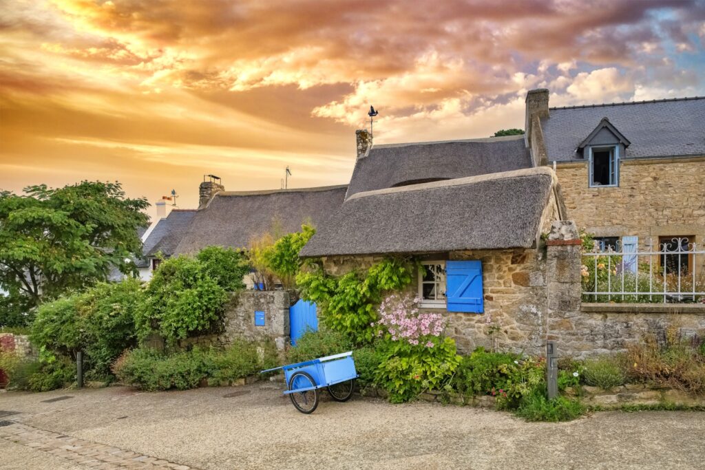 stone cottage in Brittany, France