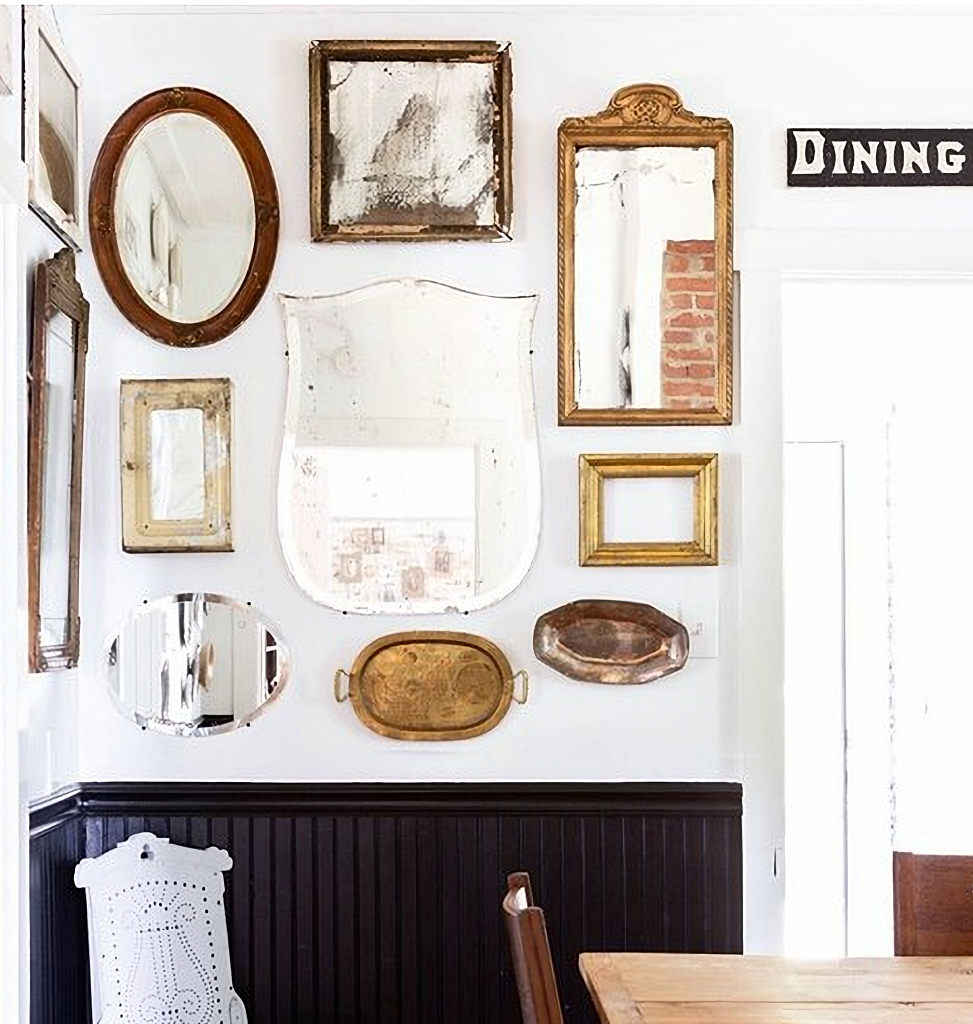 reflect natural light with wall of mirrors