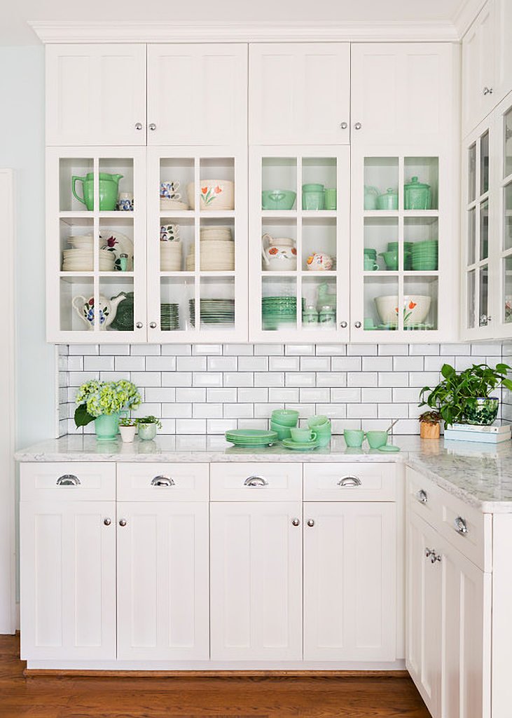 glass front kitchen cabinets