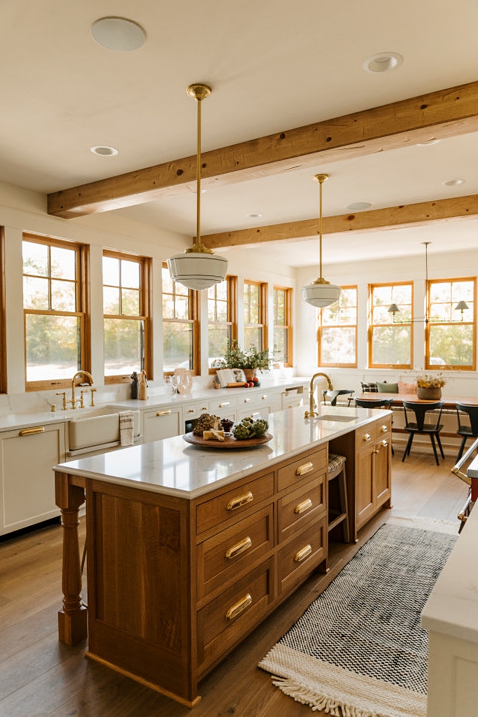 kitchen island with prep sink