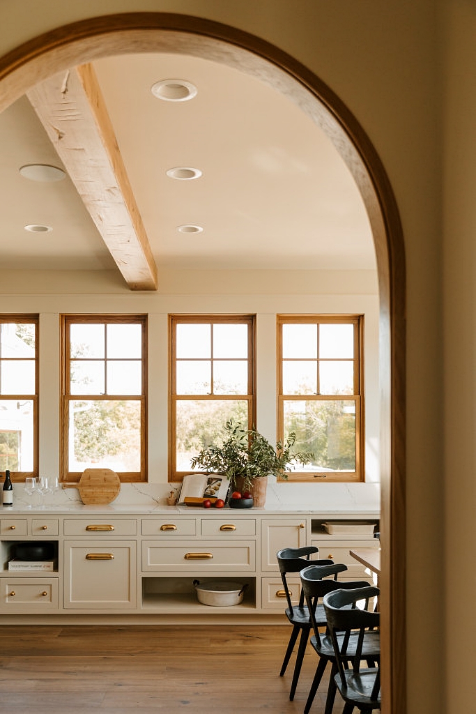 custom kitchen in neutral tones