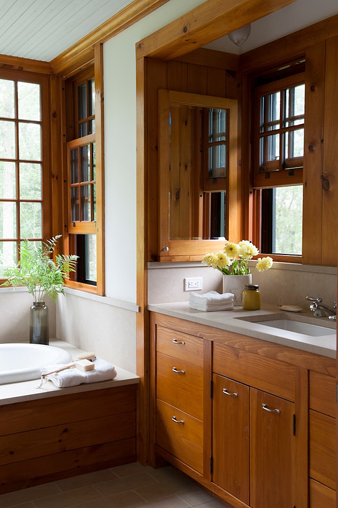rustic style bathroom