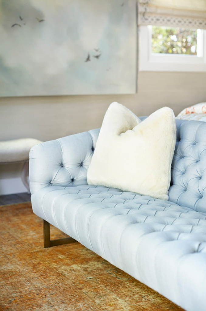 Napa guest suite - loveseat in powder blue