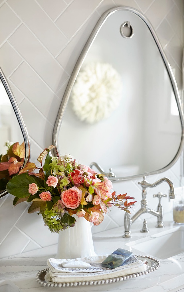 teardrop bathroom mirrors