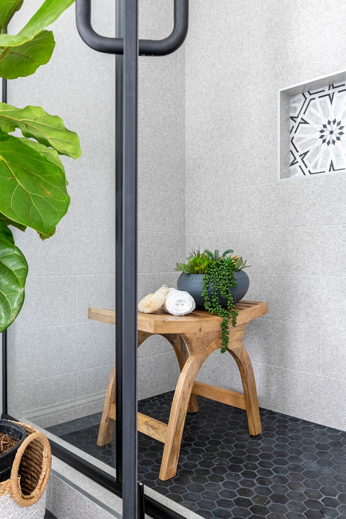 custom walk in shower