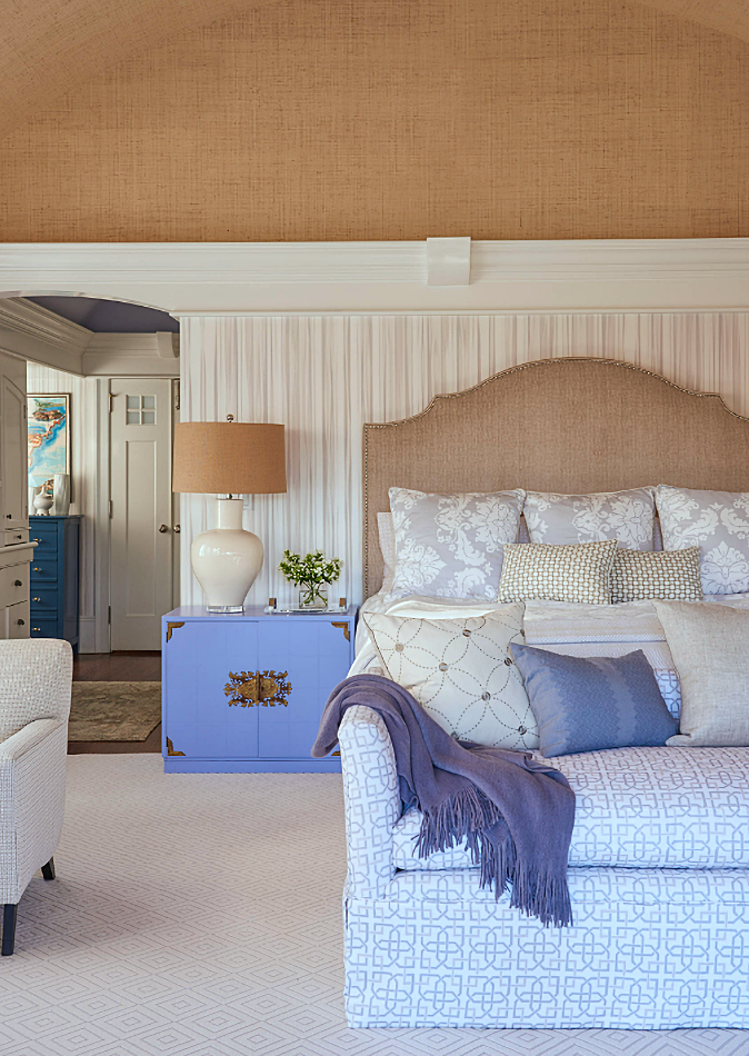 spacious master bedroom suite