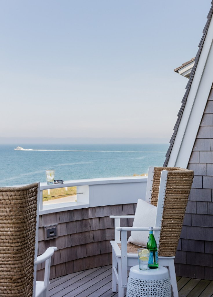 home balcony facing the ocean