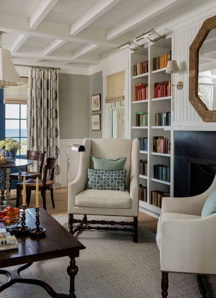 cozy New England living room