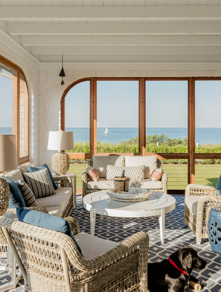 seaside porch on Martha's Vineyard