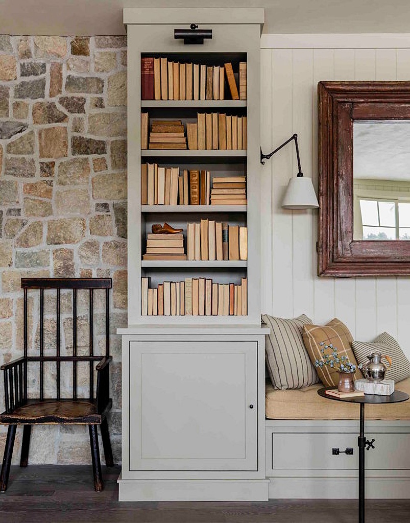 built-in bookcase