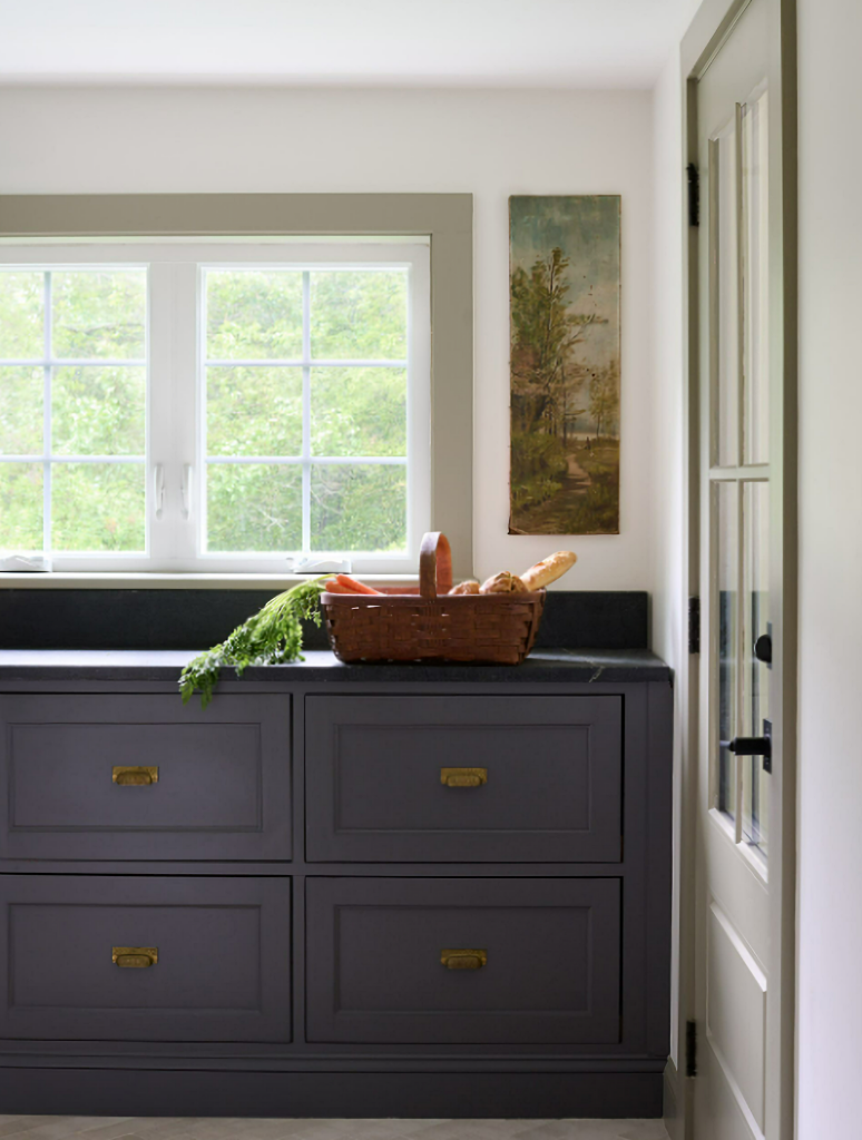 European-inspired home laundry room