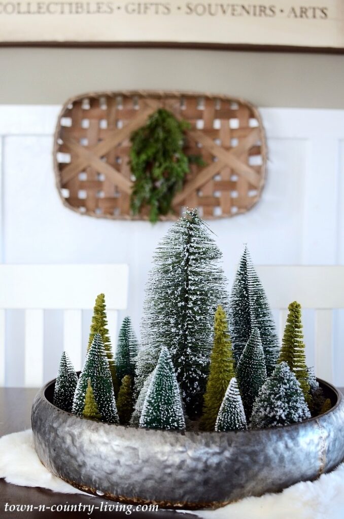 bottle brush Christmas trees