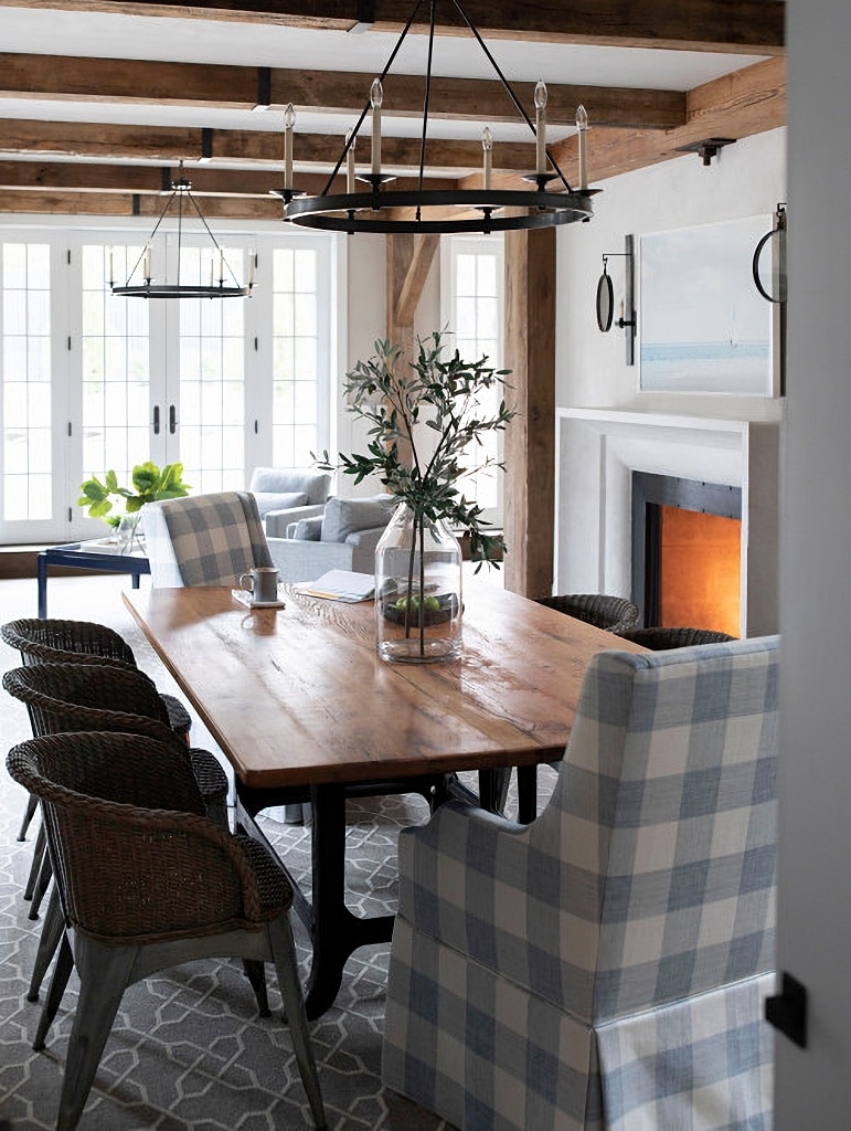 farmhouse style dining room