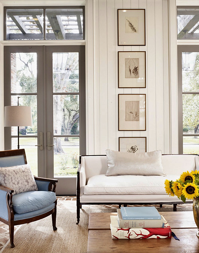 vertical gallery wall