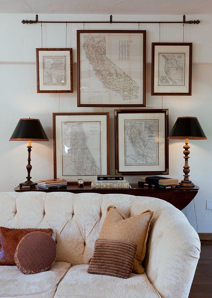 map wall art