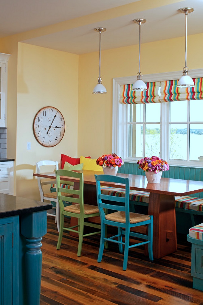 colorful dining room