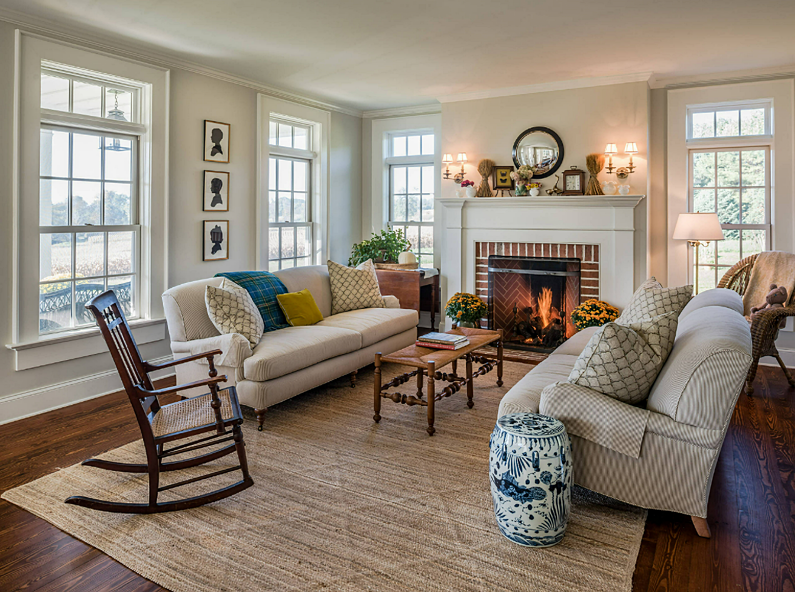 farmhouse style living room