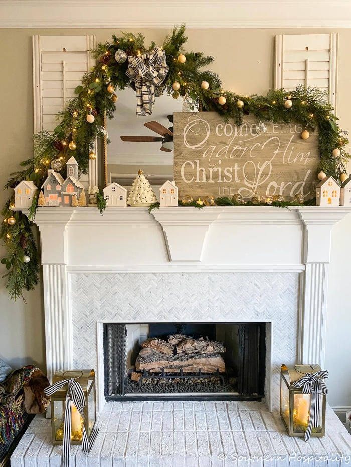Christmas mantels