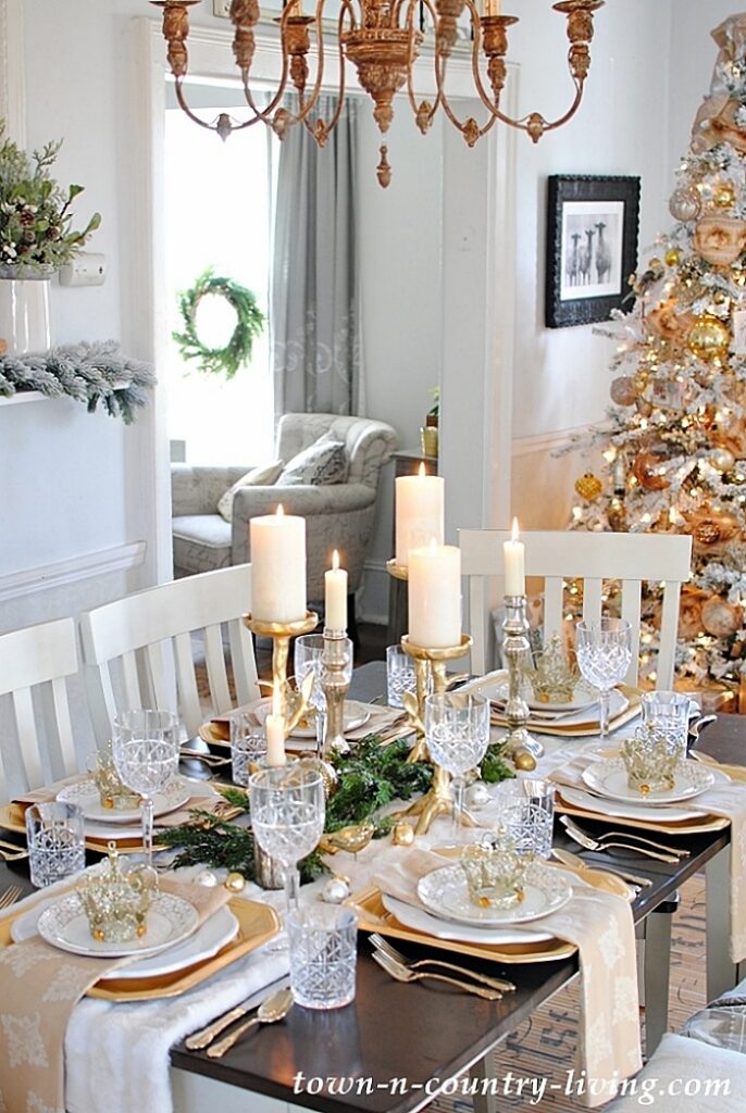 Christmas table setting