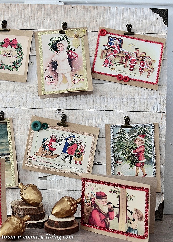 DIY Vintage Christmas Cards