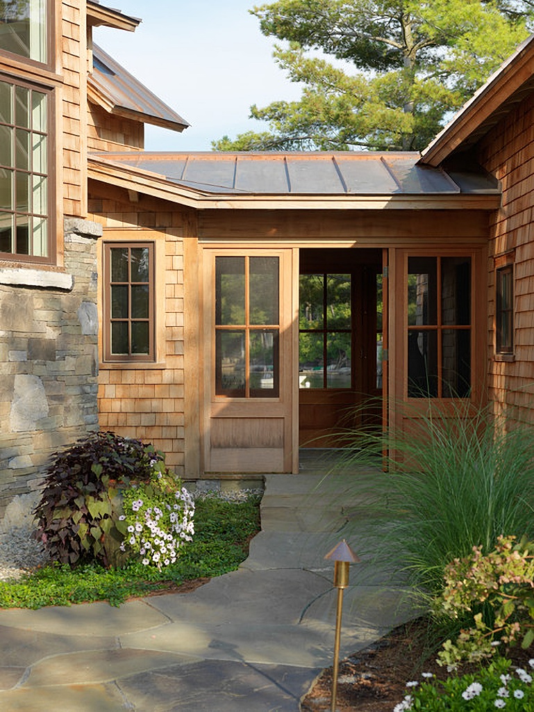 Adirondack lakeside home