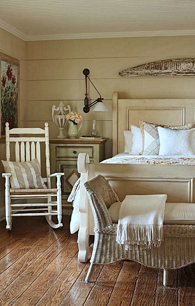 creamy neutral primary bedroom